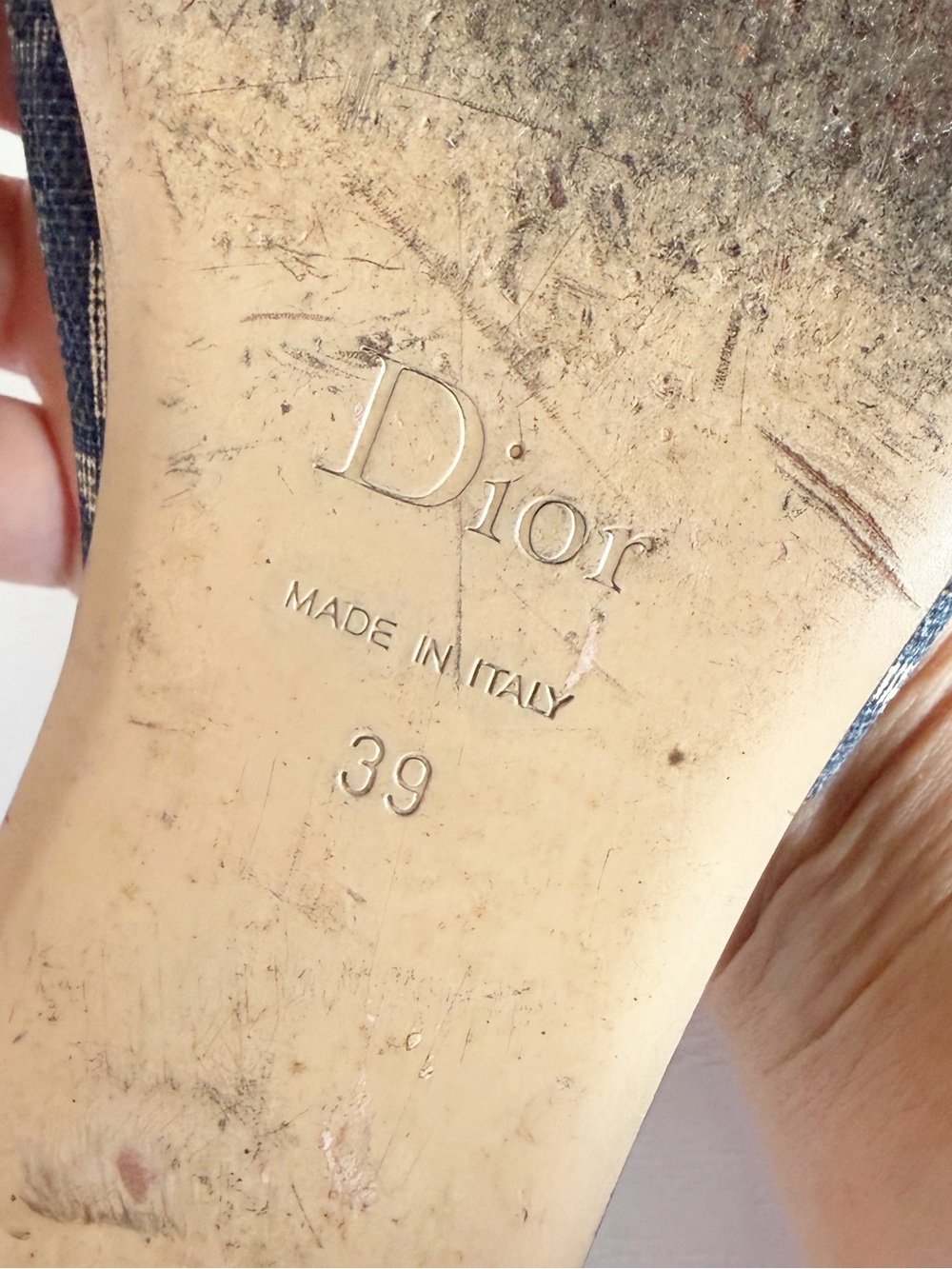 Vintage Christian Dior Oblique Lock & Key Mule Kitten Heels EU 39 - Picture 15 of 16